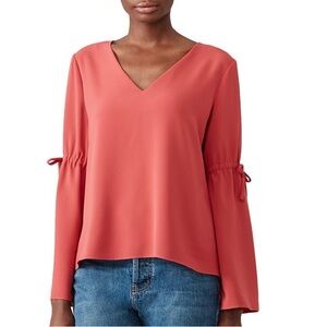 Cooper & Ella Ingrid Blouse Red Brick Small NWI